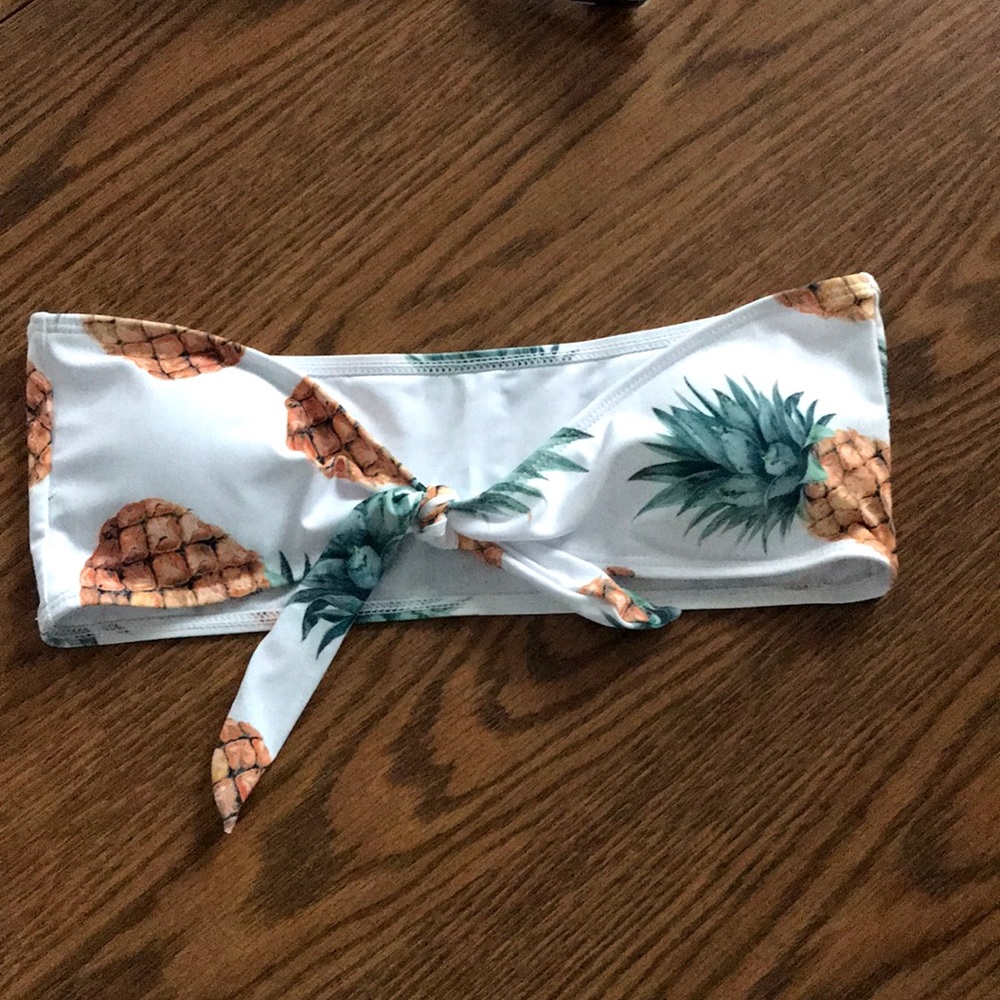 Pineapple bathing suit top